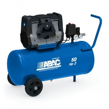 Stille Olievrije compressor ABAC MONTECARLO OS20P | 9 bar | 2 pk/1.5 kW | 230 l/min | 50 l