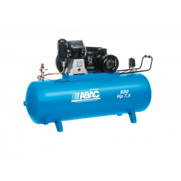 Compressor met twee zuigers ABAC PRO B6000/500 FT7.5 | 11 bar | 7.5 pk/5.5 kW | 827 l/min | 500 l | 400V