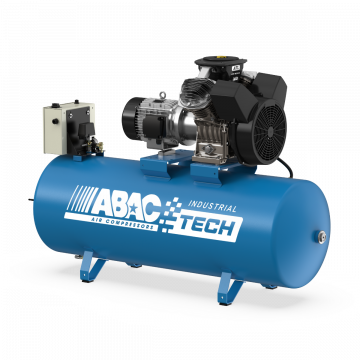 Compressor met twee zuigers ABAC Industrial ATL 7.5 270 10 400/3/50YD CE | 10 bar | 7.5 pk/5.5 kW | 702 l/min | 270 l | 400V | Ster-driehoekschakeling